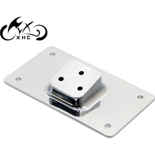 Motorcycle Chrome Steel Laydown Tilt License Plate Frame Mount For Harley Fatboy Classic FLSTC Sportster 883 1200 Custom XL1200C