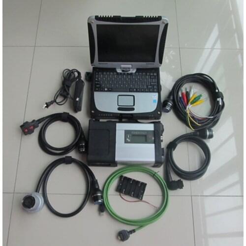 TOP mb star c5 multiplexer with Laptop for Panasonic CF-19 toughbook 360GB SSD V2021.06 win10 software mb star diagnosis