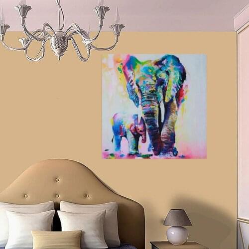 1pcs Abstract Elephant Wall Art Canvas Printing For Home Decoration Living Room Painting Canvas Prints Modern Art Painting