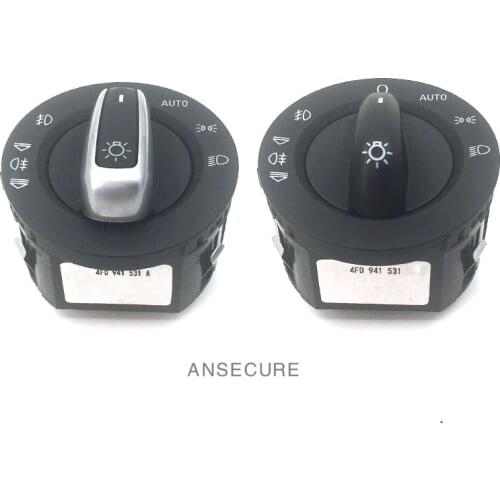 Headlight Fog Lamp control Switch For Audi A6 C6 4F S6 RS6 Q7 4FD 941 531A 4F1 941 531E