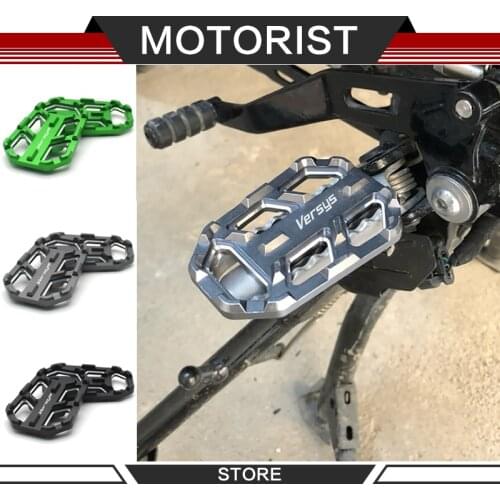 For Kawasaki Versys 650 X300 X1000 z1000 z1000sx Versys X-300 X-1000 Motorcycle Billet Footrest Wide Pedals Pedal Rest Footpegs