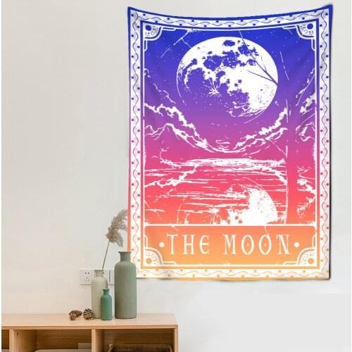 Psychedelic Tarot Tapestry Wall Hanging Witchcraft Good Luck Mandala Bohemian Hippie Living Room Bedroom Home Decor