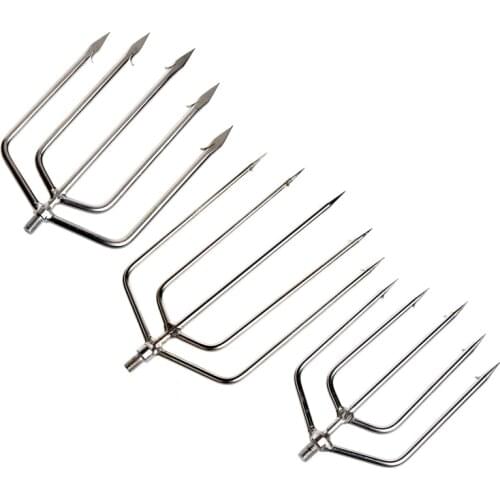 Stainless Steel Prong Harpoon Fish Fork Fishing Ice Breaker AccessoryTackleTool