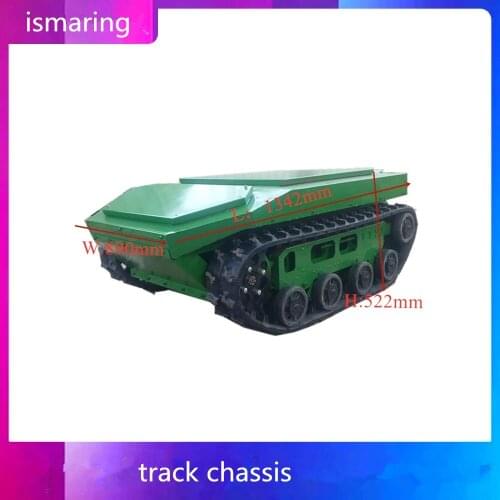 Target vehicle track chassis RC Mobile Intelligent Tracked Vehicle Heavy Load Crawler With 48V Battery /9-channel Controller