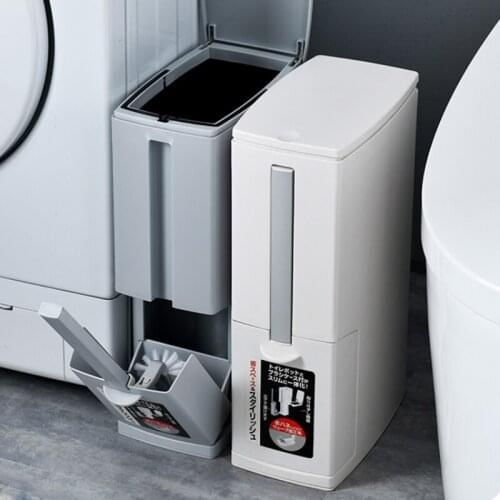 Narrow Home Modern Trash Can Bathroom Garbage Paper Basket Trash Bin Mini Eco-Friendly Tacho De Basura Trash Bag Holder ED50TC