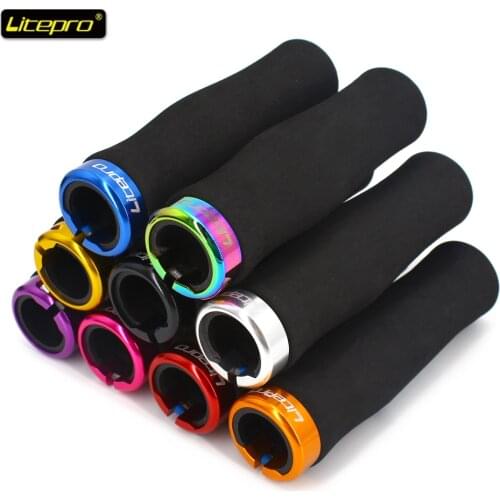 Litepro Bike Grips Bicycle mtb Grips Ultralight Handlebar Grips Bicycle Locking Sponge Hand Grip Bicycle Goods Bike Accessories