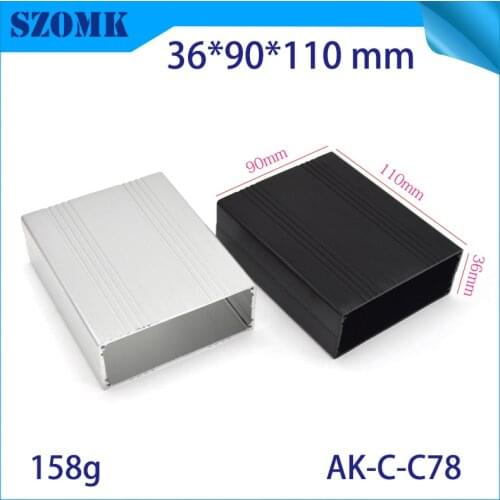 1 per pcs aluminium enclosure diy project box 36(H)x90(W)x110(L)mm case box aluminum enclosure