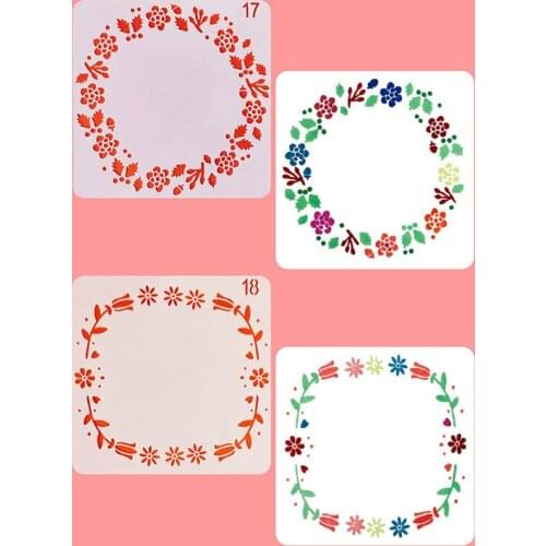 1pc Flower Leaves Stencil DIY Walls Layering Painting Template Decoration Scrapbooking Diary Coloring Embossing Album Reusable