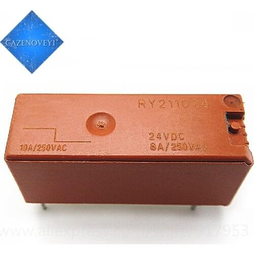 1pcs/lot RY211024 211024 Relay 8A 24V DIP-5 In Stock
