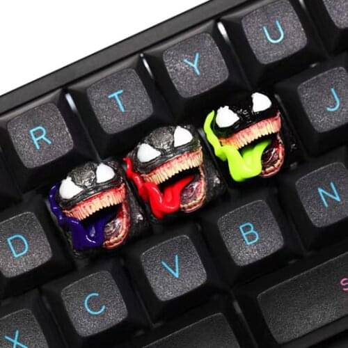 1pc Devil Venom Personality Resin Keycap for MX Switch Customized Mechanical Keyboard Manual Gift Key Cap R4 ESC Keycaps