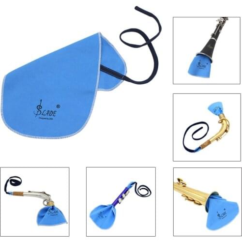 32*17cm Water Absorption Man-made Deerskin Flocking Cleaning Wiping Cloth for Music Wind Instruments Saxophone Flute Clarinet