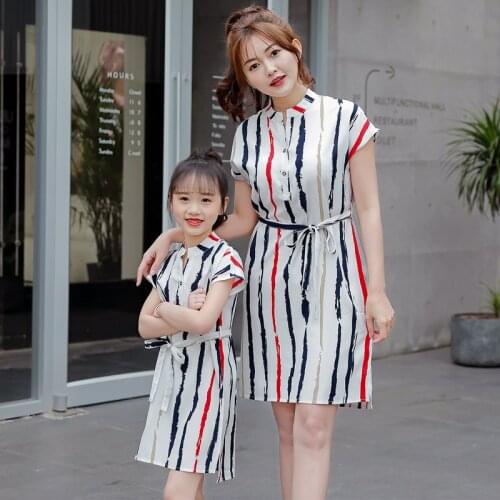 ACE LOVE Matching Dresses For Mom And Daughter