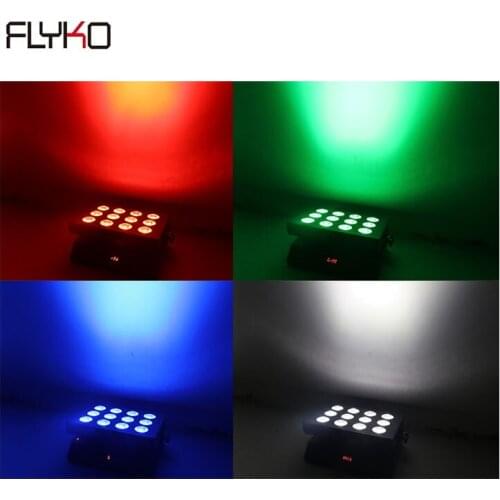 Free shipping 12*18W RGBWA+UV 6 in 1 battery led par light for party