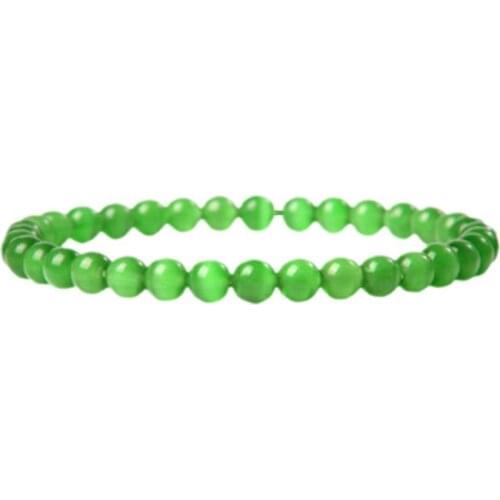 Wealth bracelet Natural Green Aventurine Stone Beads Bracelets Men Braid Bracelet Women Elastic Jewelry Polish Fluorite Pulsera