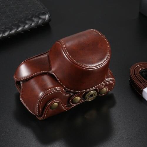 Black/Brown/Coffee High Quality PU Leather Camera Case Bag Cover For Sony A6500 A6300 A6000 A5100 A5000 NEX 5N 5T 5R 5C 5 3N 3