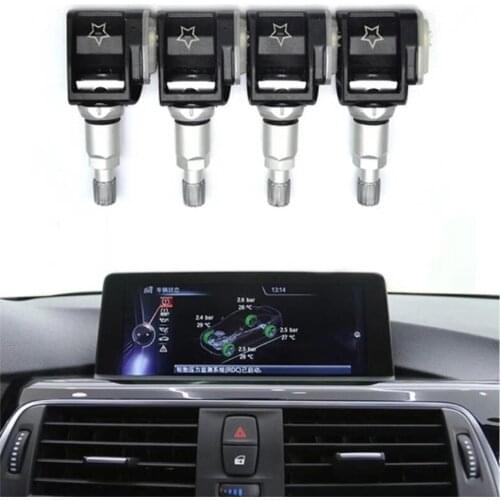 4 PCS Car Tire Pressure Monitor Sensor TPMS FOR BMW 3 5 G30 G31 G11 G12 G01G38 X3 X4 X5