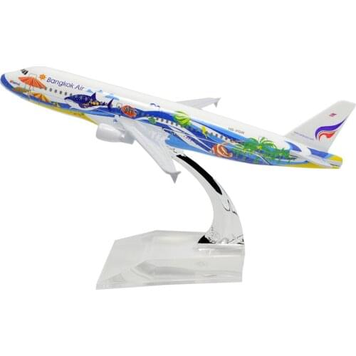 TANG DYNASTY(TM) 1:400 16cm Air Bus A320 Bangkok Air Metal Airplane Model Plane Toy Plane Model