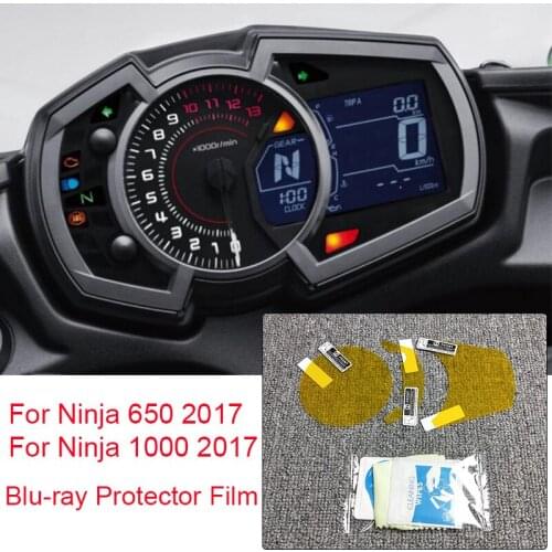 For Kawasaki Ninja 650 1000 2017 Cluster Scratch Protection Film Anti Blue Light Blu-ray Protector Film Ninja 1000