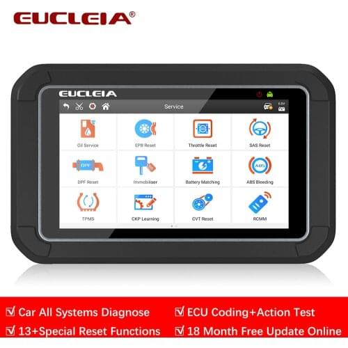 EUCLEIA S7C OBD2 Full System Diagnostic Tool Professional Auto Scanner ABS SAS Airbag DPF EPB Oil Reset TPMS OBD 2 Code Reader