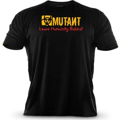 2019 Brand men T-Shirt Fitness Slim fit Shirts Short sleeve Cotton clothes Fashion Leisure O-Neck MUTANT printed Tee