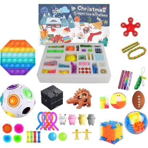 Fidget Toys Pack Anti Stress Toy Set Marble Relief Gift For Adults Girl Children Christmas Sensory Antistress Relief Figet Toys