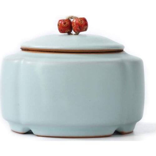 Ceramic Sealed Pet Ash Urn Funeral for Dogs, Cats,Rabbits, Small Animals Dampproof Burial Keepsake, Elegant Memory Box Chinaware