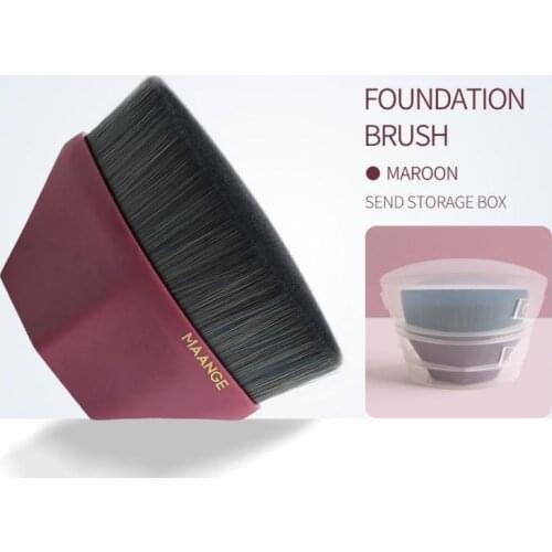 Foundation Brush Single Six Corners Powder Makeup Brushes Loose Powder Flat Brush Concealer Brush Make Up Tool Cosmetics