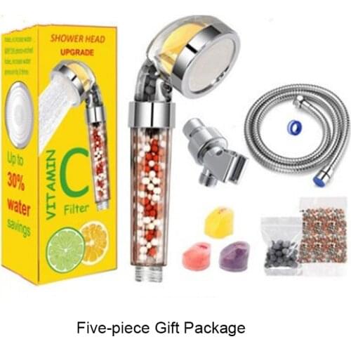 Handheld Shower Set With Scented Bath Filter Adjustment high Pressure Anion Filter Bath Head Water Saving Shower