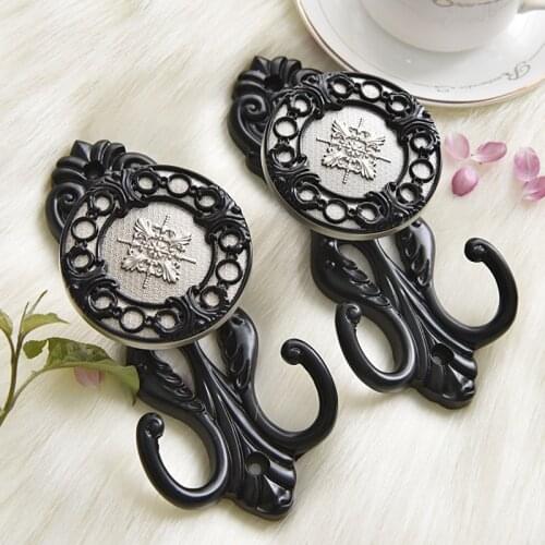 QGVLish 2Pcs Curtain Hooks Wall Tiebacks Hanger Buckle Bind Ropes Holdback Tassel Brush Holder Curtain Accessories Coat Hat Hook