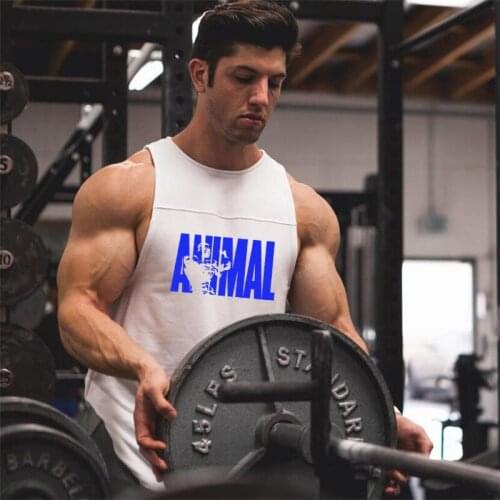 New Fashion Brand Cotton Summer Gyms Fitness Bodybuilding Tank Tops Men Stringer Mens Workout Clothing Sleeveless Shirts Vest
