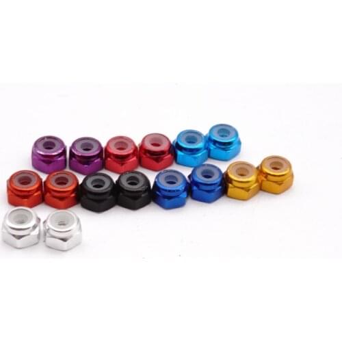 MINI 4WD self-made tamiya parts lock nuts 8 color 10pcs price external diameter is 4.5mm MJ MODEL