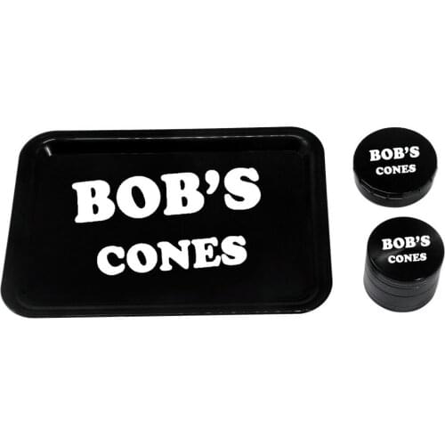 HORNET Tobacco Kit Plastic Rolling Tray + Metal Smoking Herb Grinder For Tobacco + Metal Storage Container Jar Smoke Accessories