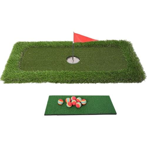 Floating Golf Green Backyard Indoor House Practice Mats for Pools & Ponds, Chipping Mat, Hole Cup, Flag Equipments