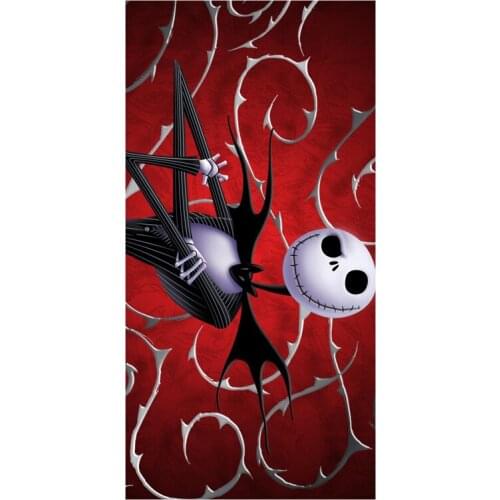 The Night Before Christmas Cartoon Print Bamboo Fiber Bathroom Towels/Super Water-absorbing Beach Towel In Size 35CMX70CM