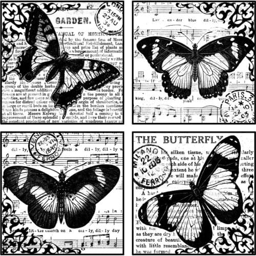 Butterfly background Transparent Clear Silicone Stamp/Seal for DIY scrapbooking/photo album Decorative clear stamp M1374
