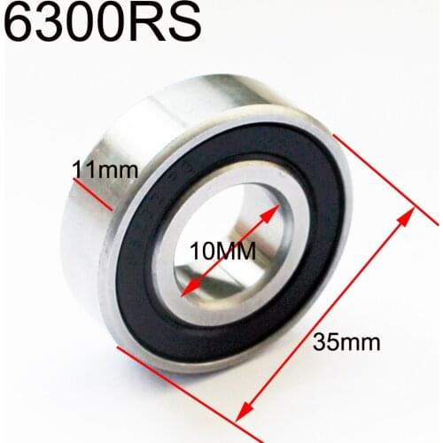 Radial shaft stainless steel 440 6300 S6300 SS6300 6300RS 10X35X11 mm deep groove ball bearing