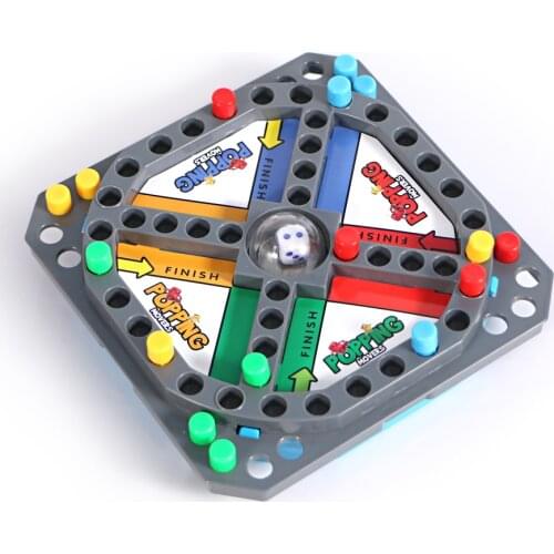 Popping Flying Chess Mini Board Game Traveling Toy for Family Children,Educational Intellectual Development Montessori Toy