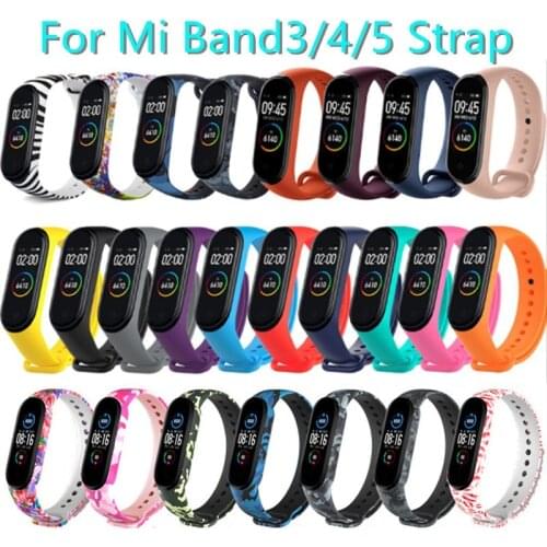 Strap For Xiaomi Mi Band 2 3 4 5 6 Silicone Wristband Bracelet Replacement For Xiaomi Band 2 MiBand 6 5 4 3 Color Sports strap