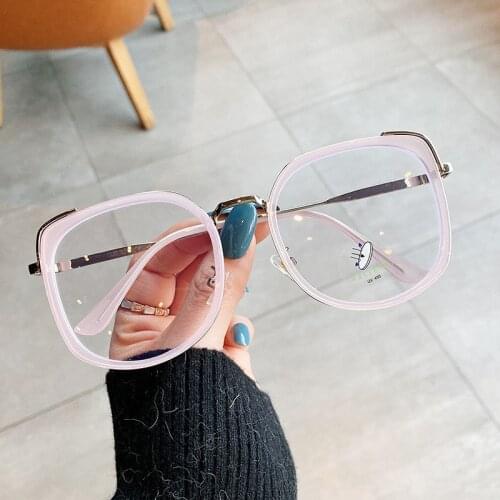 2021 Pink Women Sunglasses Vintage Brand Designer Square Sun Glasses Oversize Shades Ladies Big Frame Eyeglasses Korea Popular