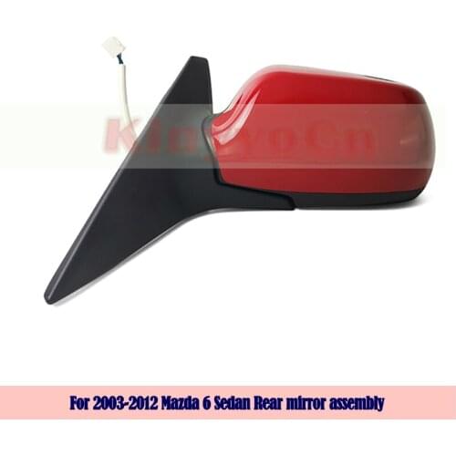 Kinyyocn For Mazda 6 Sedan 2003 04 05 06 07 08 09 10 11 2012 External mirror Rearview Mirror outer side mirror Assembly