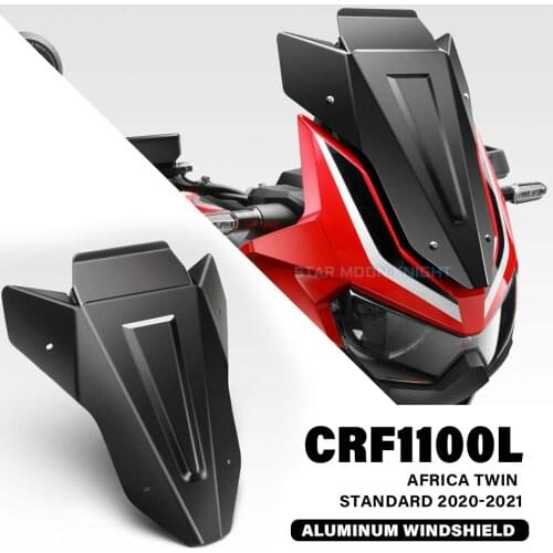 Motorcycle Aluminum Windscreen Windshield Wind Shield Deflector Fit For Honda CRF1100L CRF 1100 L Africa Twin STANDARD 2020-2021