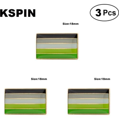 Aromantic Pride Flag Lapel Pin Brooches Pins Flag badge Brooch Badges