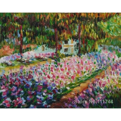 Artists Garden at Giverny II Claude Monet paintings for sale Landscape art Handmade High quality