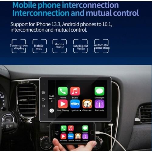 Car-Stereo in Dash Double-DIN 9.5" Digital Screen Support Bluetooth-compatible GPS FM MP5 Hands-Free with Backup Camera G5AD