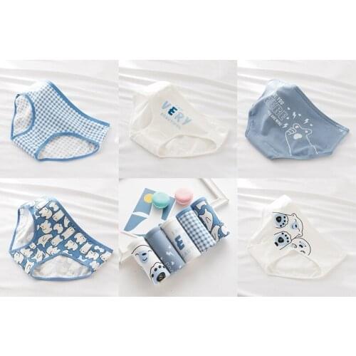 Hot kf-Women Sexy Cartoon Panties Cotton High Quality Knickers Fashion Ladies Briefs