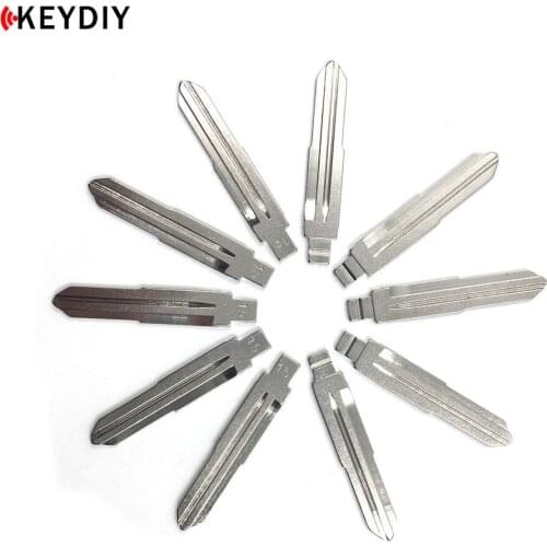 KEYDIY 10pcs Metal Blank Uncut Flip KD/JMD/VVDI Remote Replacement Key Blade 15# HYN6 for Hyundai Kia Jeep Chevrolet