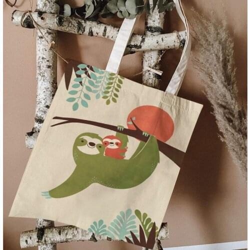 Creative Design Ocean Style Travel Bags Cute Cartoon Animal Cosmetic Bag Storage Bag Mammoth and Dinosaur Pattern Canvas Bags