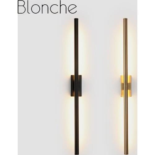 Minimalist Long Strip Wall Lamps Modern Nordic Living Room Background Wall Bedroom Bedside Lamp Hotel Corridor LED Wall Lights