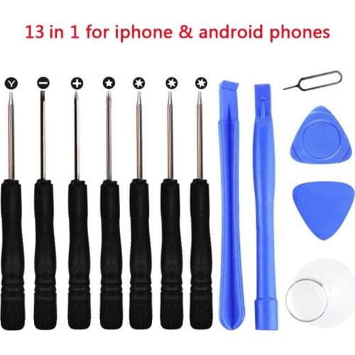 Phone Repair Tool Sets Screwdriver Kit Disassembly 13 In 1 For Iphone Huawei Xiaomi Ipad Smartphone Screen Opening
