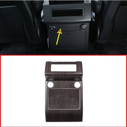Oak Wood Grain Rear Row Air Conditioning Vent Outlet Cover Trim For Land Rover Discovery 5 S/SE LR5 2017-2018 Car Accessories